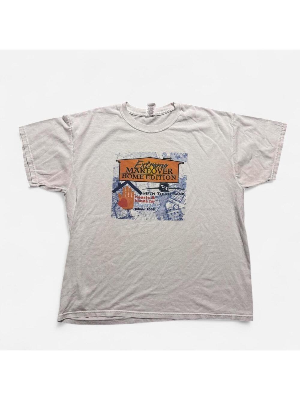 Jerzees Men's White and Grey Tshirt